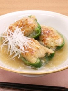 ピーマンの肉詰めおろしあんかけ-レシピのメイン写真