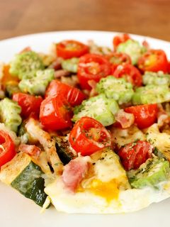 レンジで!かぼちゃとトマトのチーズ蒸し-レシピのメイン写真