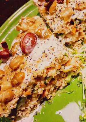 レンジで！「豚挽肉と野菜のミルフィーユ」-レシピのメイン写真