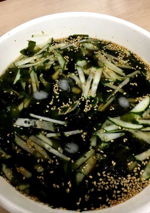 きゅうりとワカメの冷たいスープ-レシピのメイン写真