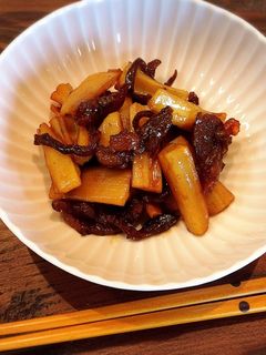 牛すじとレンコンのきんぴら-レシピのメイン写真