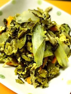レタスと高菜の野菜炒め-レシピのメイン写真