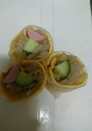 ご飯なしで巻き寿司-レシピのメイン写真