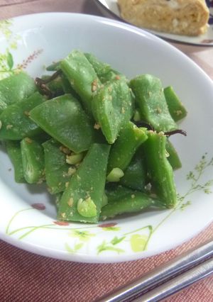 インゲンのごま＆塩昆布和え-レシピのメイン写真