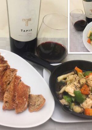 手間だけど美味しい、アヒージョとパスタ-レシピのメイン写真