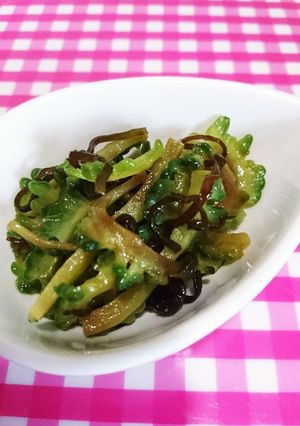 ゴーヤの塩昆布あえ-レシピのメイン写真