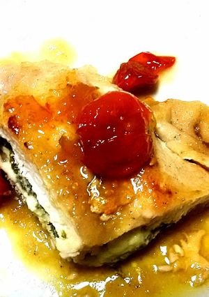 簡単❗チーズ入り鳥ムネのソース掛け-レシピのメイン写真