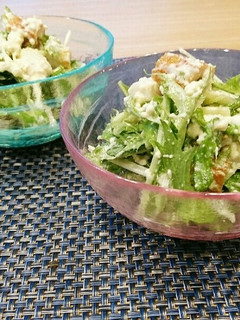 くずし豆腐と水菜のさっぱりサラダ-レシピのメイン写真