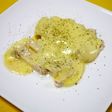 レンジで簡単!サラダチキン☆グラタン風