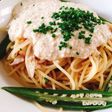 豆腐ソースとオクラの和風冷製パスタ