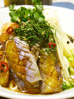 ◆揚げ茄子と新生姜のさっぱり冷やしうどん-レシピのメイン写真