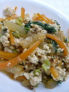 お豆腐と大根の炒め物-レシピのメイン写真