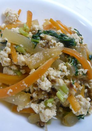 お豆腐と大根の炒め物-レシピのメイン写真