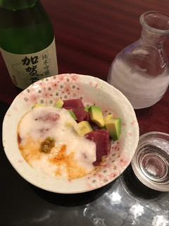 キハダマグロとアボカドの山かけ-レシピのメイン写真