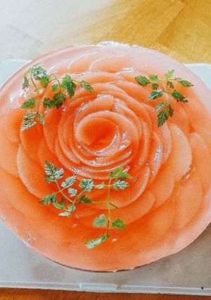 桃のレアチーズケーキ-レシピのメイン写真