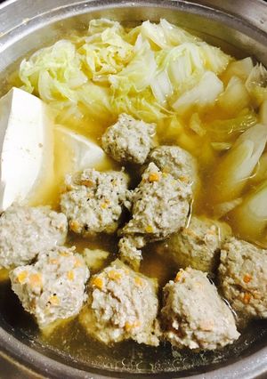 夏だから。生姜香る肉だんご鍋-レシピのメイン写真