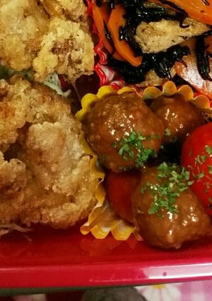 焼きトマト＆ミートボール-レシピのメイン写真