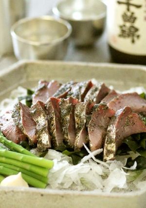 夏のごま味噌ぶり刺-レシピのメイン写真
