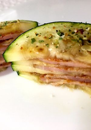 ズッキーニとベーコンを重ねてみたっ♪-レシピのメイン写真