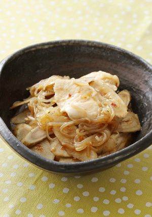 鶏とごぼうのピリ辛炒め煮-レシピのメイン写真