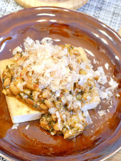 厚揚げステーキ納豆キムチのせ-レシピのメイン写真