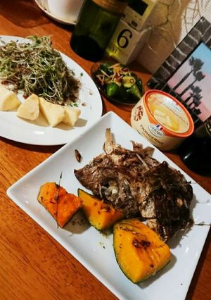 鯛のアラのニンニク醤油ポワレ-レシピのメイン写真