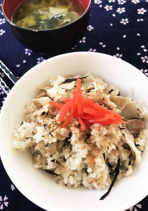 豚バラポン酢炊き込みごはん-レシピのメイン写真