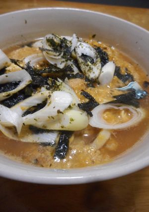 鶏ささみで親子うどん-レシピのメイン写真