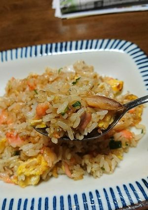 鮭ハラスとしらすのチャーハン-レシピのメイン写真