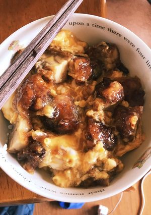 残り物リメイク！☆からあげとじ丼☆-レシピのメイン写真