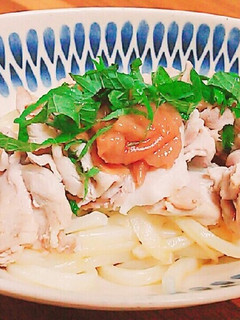 梅入り豚しゃぶうどん♥-レシピのメイン写真
