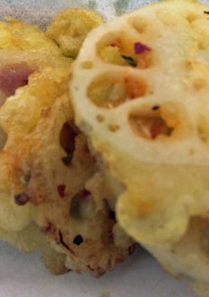 さっぱり！梅味のレンコンのはさみ揚げ-レシピのメイン写真