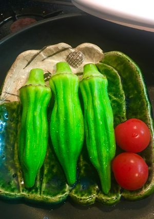 ☆簡単オクラの蒸し焼き☆-レシピのメイン写真
