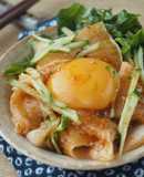 箸が止まらない！えんがわユッケ