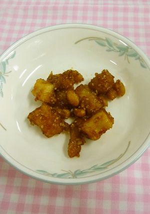 【学校給食】いかと大豆のBBQソース絡め-レシピのメイン写真