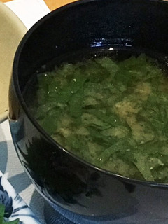 ☆お味噌汁に大葉-レシピのメイン写真