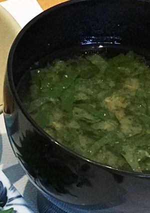 ☆お味噌汁に大葉-レシピのメイン写真