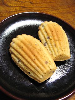 * 栗と小豆のマドレーヌ *-レシピのメイン写真