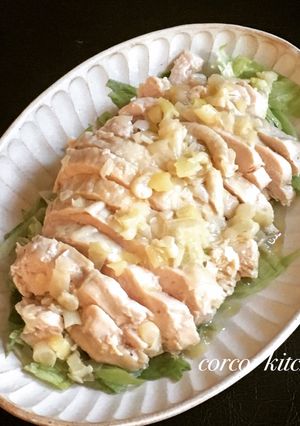 しっとりプリプリ☆鶏胸肉のねぎ塩だれ-レシピのメイン写真