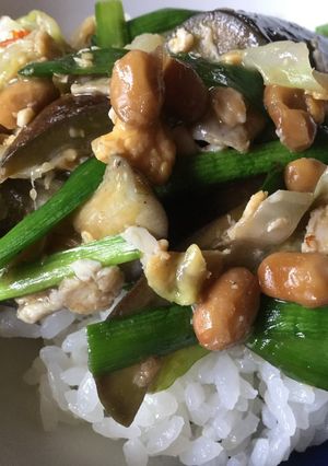ニラ納豆スタミナ丼-レシピのメイン写真