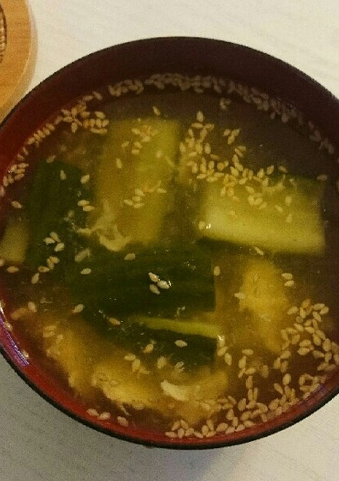 もりもり中華風きゅうりスープ-レシピのメイン写真