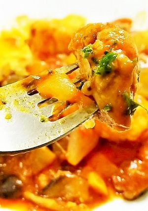 お店の味　ニョッキ入り鶏肉のトマト煮-レシピのメイン写真