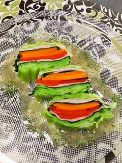 ハムと野菜のミルフィーユ♪-レシピのメイン写真