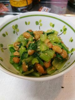 小松菜と納豆の味噌和え-レシピのメイン写真