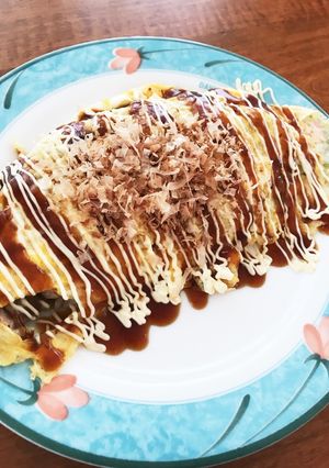 キャベツの千切り大量消費☆とん平焼き-レシピのメイン写真