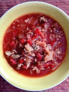 残り野菜で!トマトベースの食べるスープ-レシピのメイン写真