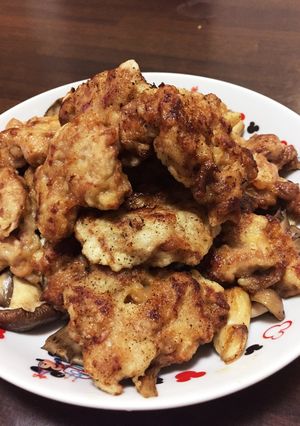 節約料理シリーズ1 キノコと豚こま天-レシピのメイン写真