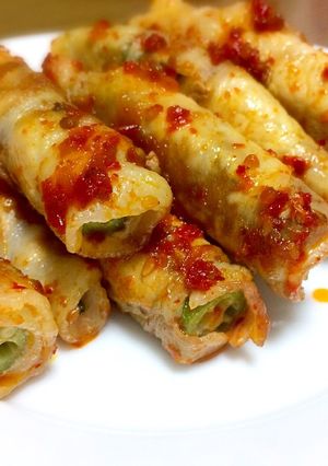 ハリッサで味付け＊オクラの豚肉巻き-レシピのメイン写真