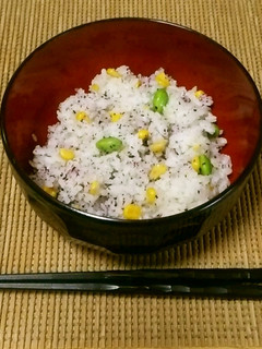 【簡単】枝豆コーンゆかりで夏ごはん-レシピのメイン写真