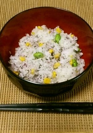 【簡単】枝豆コーンゆかりで夏ごはん-レシピのメイン写真